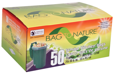 BAG To NATURE Compostable Tall Kitchen Bags