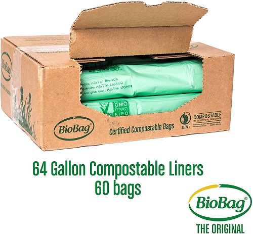 BioBag The Original Compostable Trash Bag Kitchen Garbage Bag
