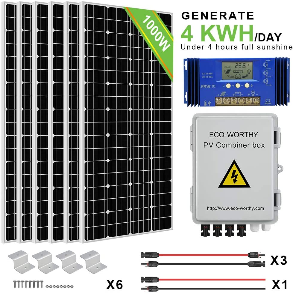 ECO WORTHY 24 Volt 1000 Watt Solar Panel Kit