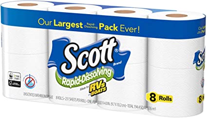 Scott Rapid Dissolving toilet paper